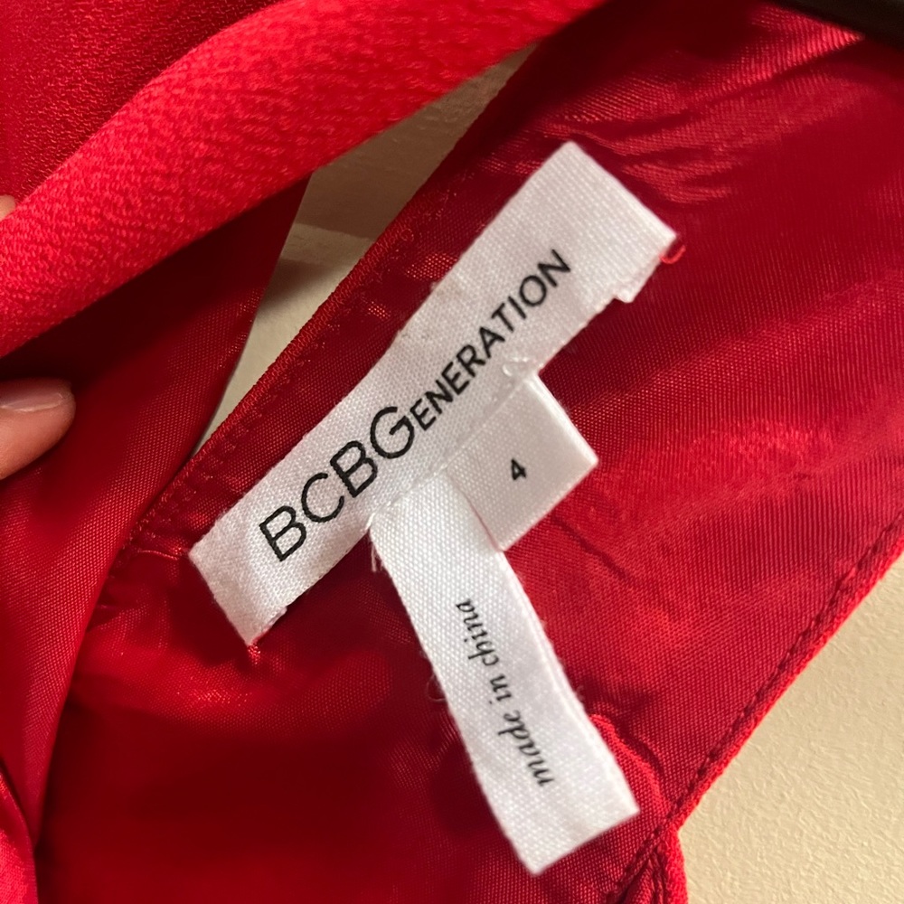 BCBGeneration Red Dress (Holiday red dress) - Picture 3 of 3